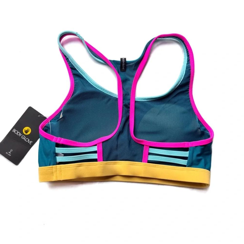 Body Glove Equalizer Medium Support Bikini Top Sports Bra Size Medium